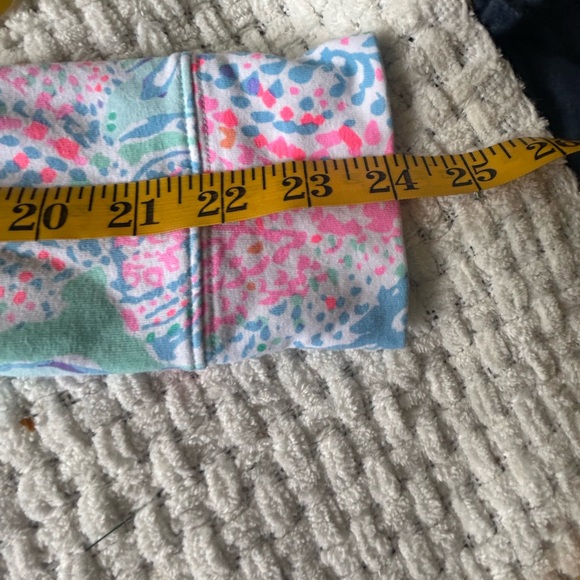 Lilly Pulitzer zip up pullover with front pocket. Mint green/vibrant pinks. XXS - Picture 14 of 16